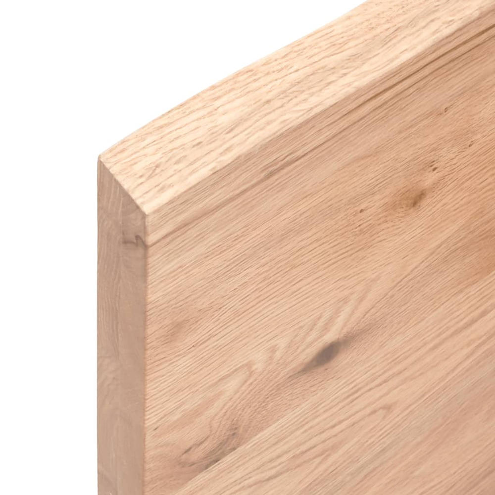 vidaXL Bathroom Countertop Light Brown 70.9"x19.7"x(0.8"-1.6") Treated Solid Wood