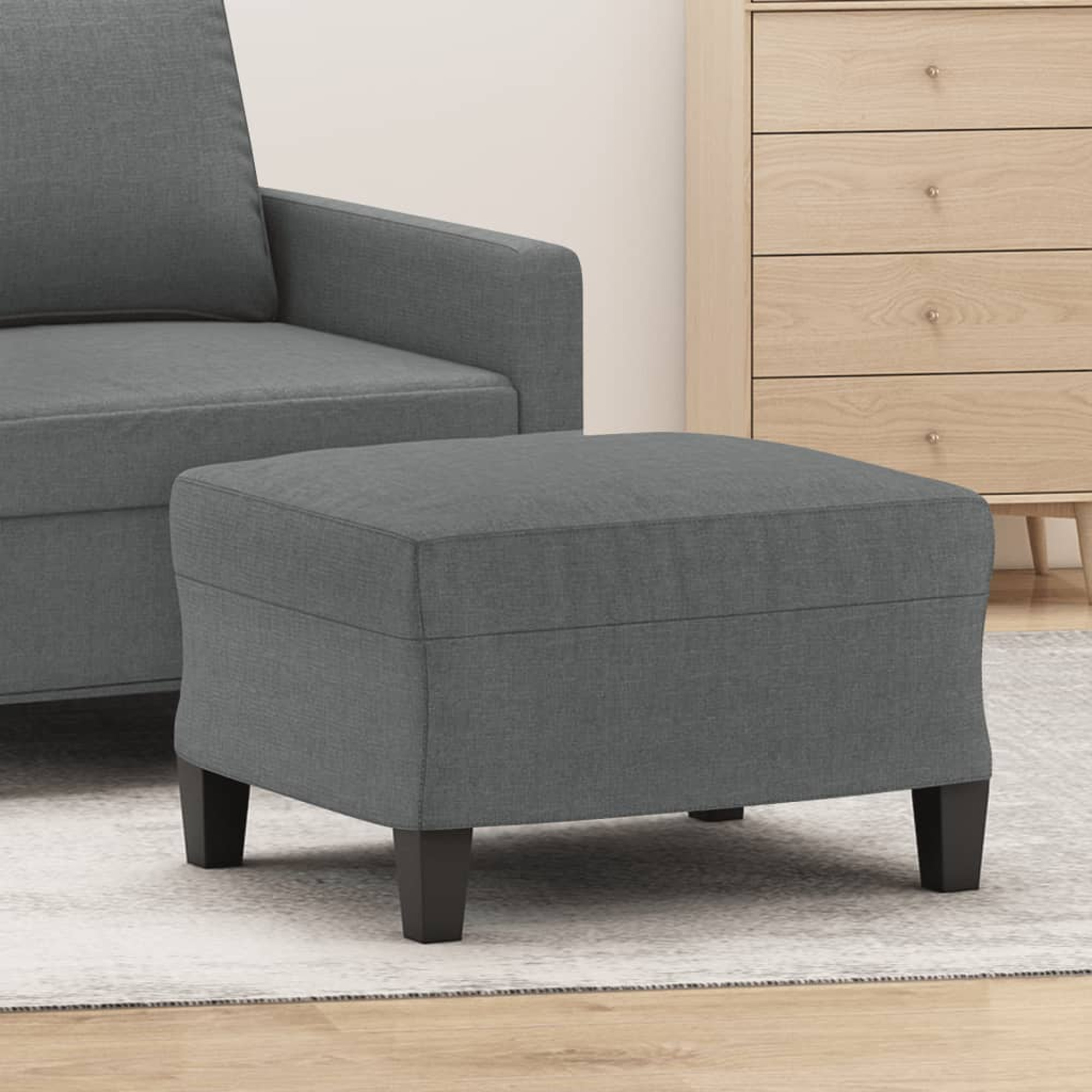 vidaXL Footstool Modern Footstool Ottoman Footrest for Living Room Fabric