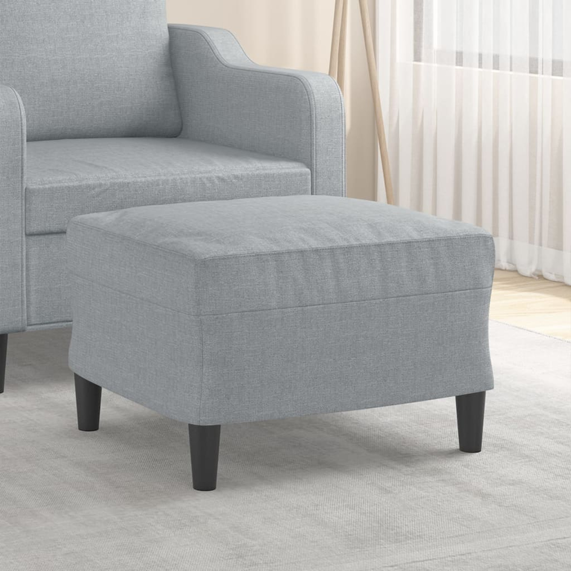 vidaXL Footstool Modern Footstool Ottoman Footrest for Living Room Fabric