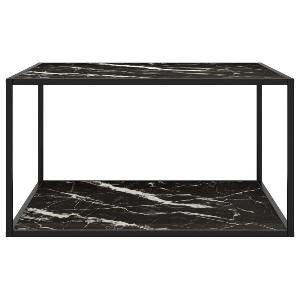 vidaXL Coffee Table End Table Living Room Accent Sofa Table Tempered Glass