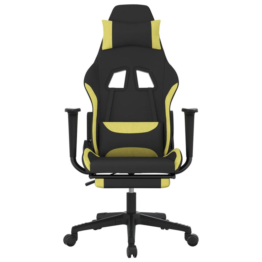 vidaXL Gaming Chair Massage Computer Chair with Footrest for Office Fabric