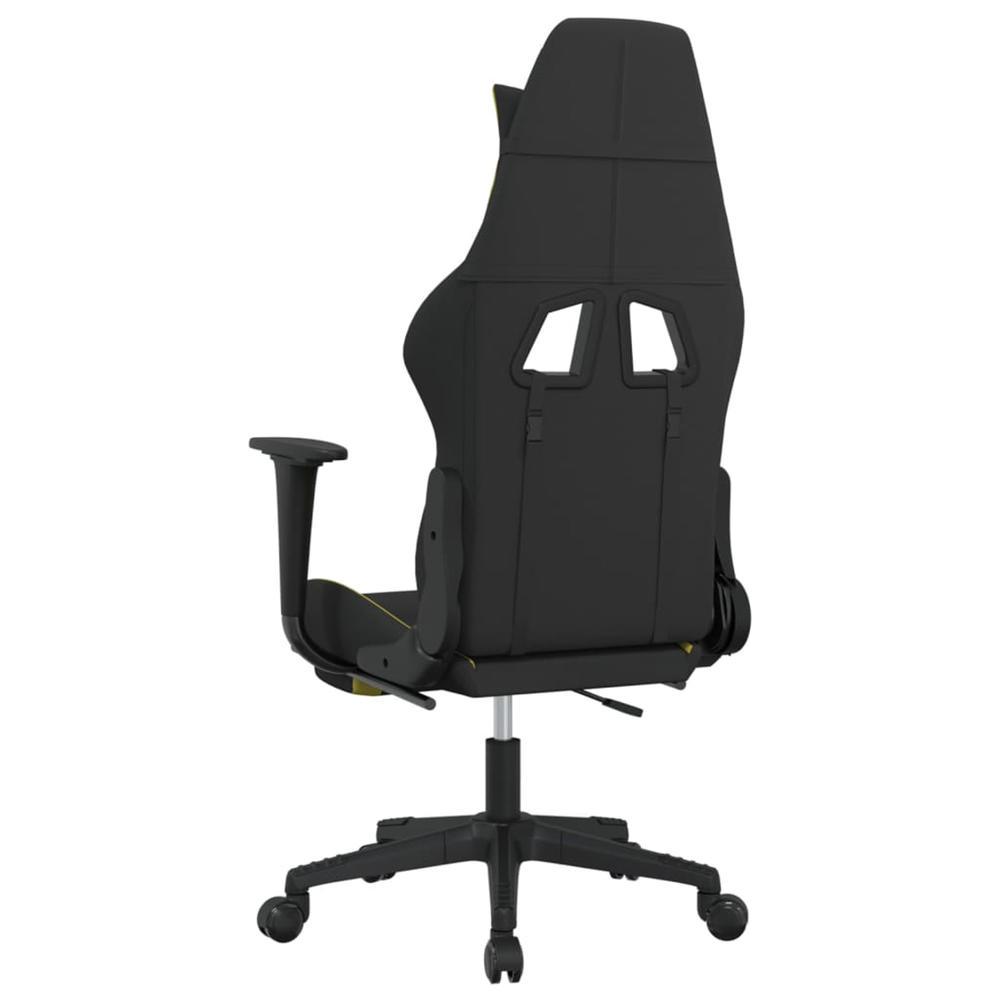 vidaXL Gaming Chair Massage Computer Chair with Footrest for Office Fabric