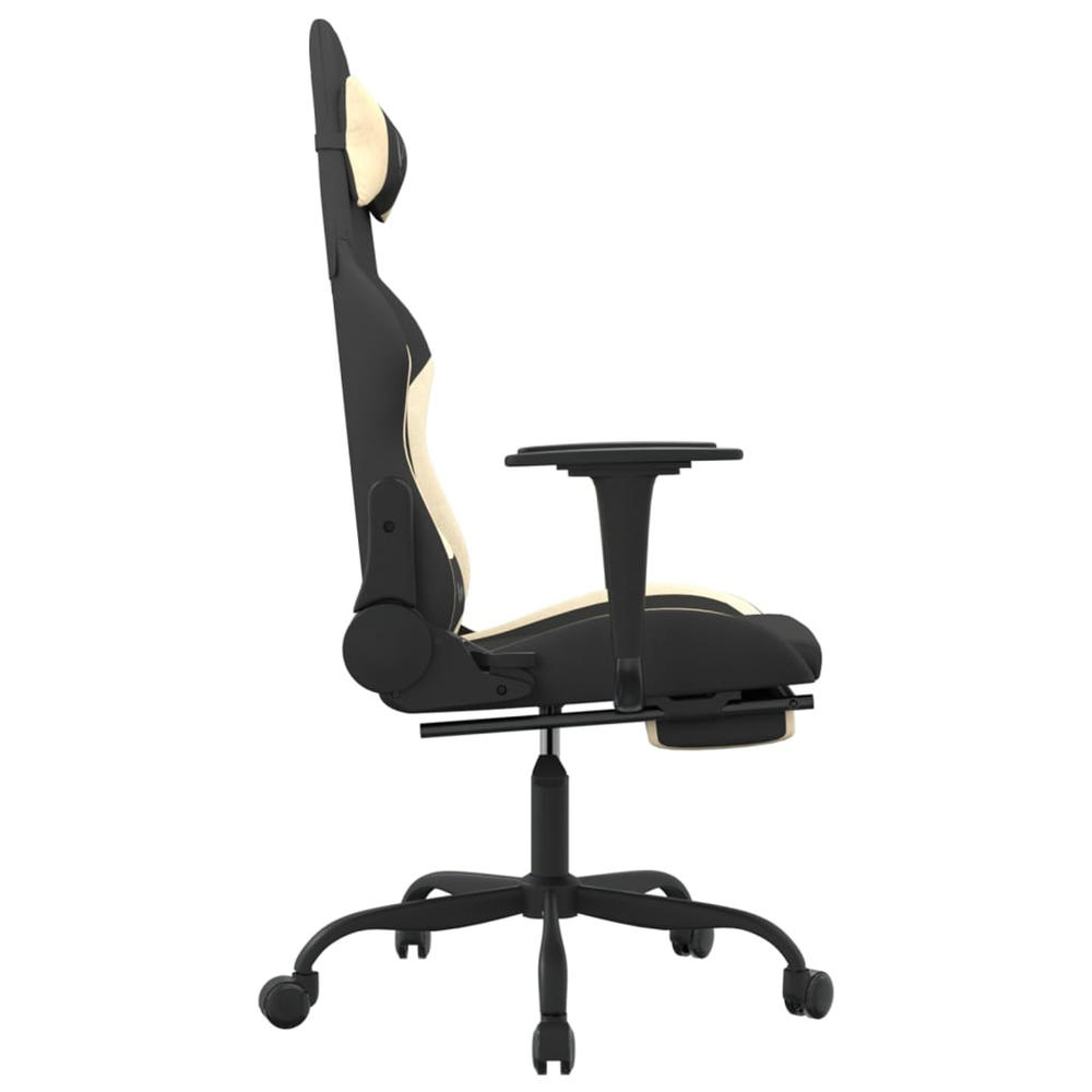 vidaXL Gaming Chair Gaming Computer Chair with Footrest for Office Fabric