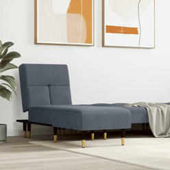 vidaXL Chaise Longue Reclining Chaise Sofa Chair for Living Room Office Velvet