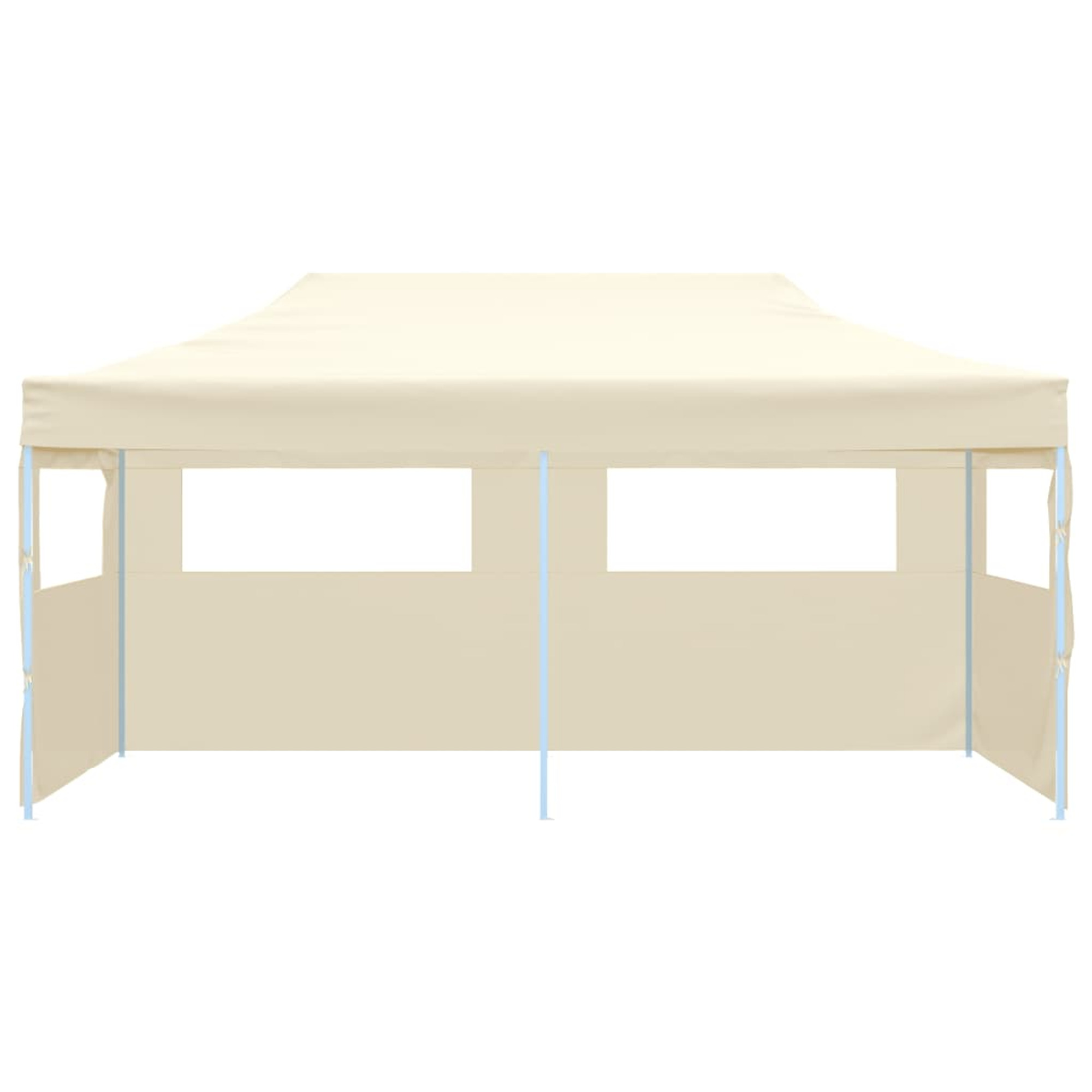 vidaXL Party Tent Foldable Pop-up Gazebo Patio Pavilion Canopy Tent Cream