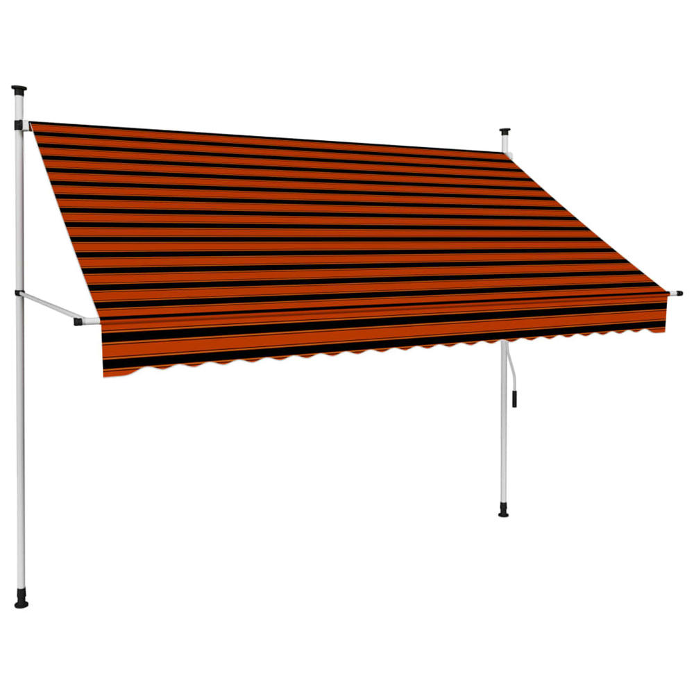 vidaXL Retractable Awning with Hand Crank Sunshade Shelter for Patio Outdoor