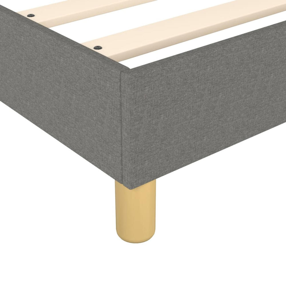 vidaXL Box Spring Bed Base Platform Bed Frame with Mattress for Bedroom Fabric