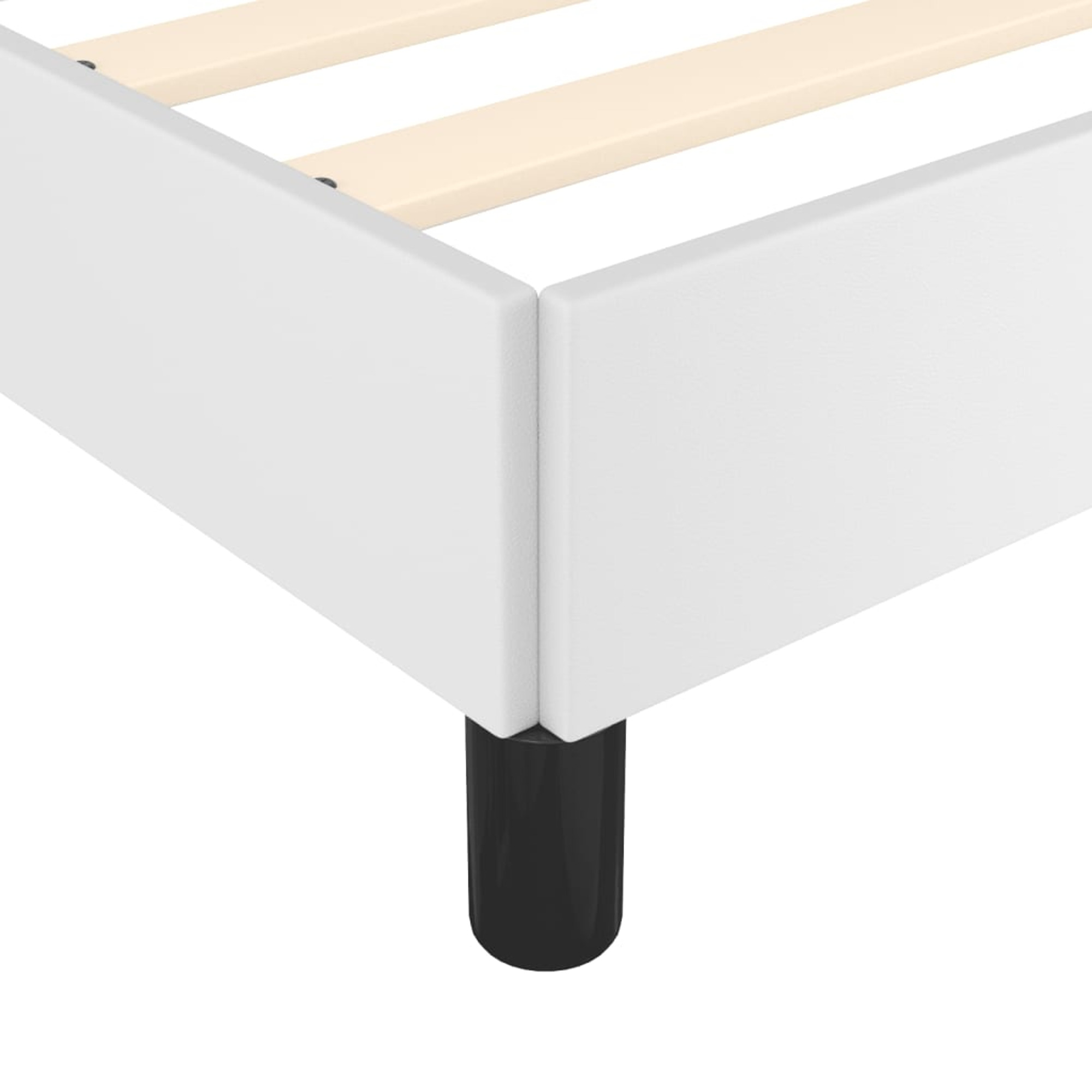 vidaXL Bed Frame with Headboard Platform Bed Base for Bedroom Faux Leather
