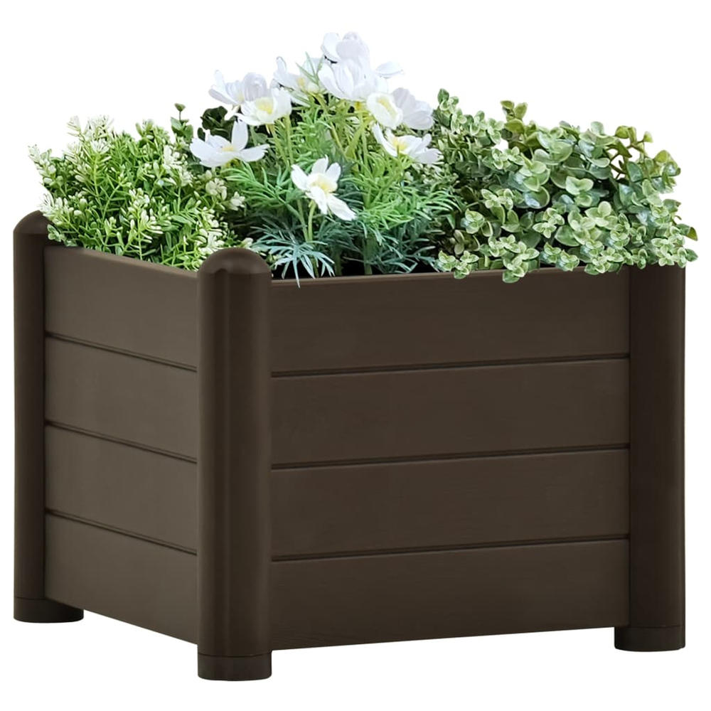 vidaXL Planter Flower Box Raised Flower Bed Outdoor Planter for Patio Lawn