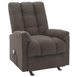 vidaXL Massage Recliner Electric Massaging Recliner Chair for Elderly Fabric