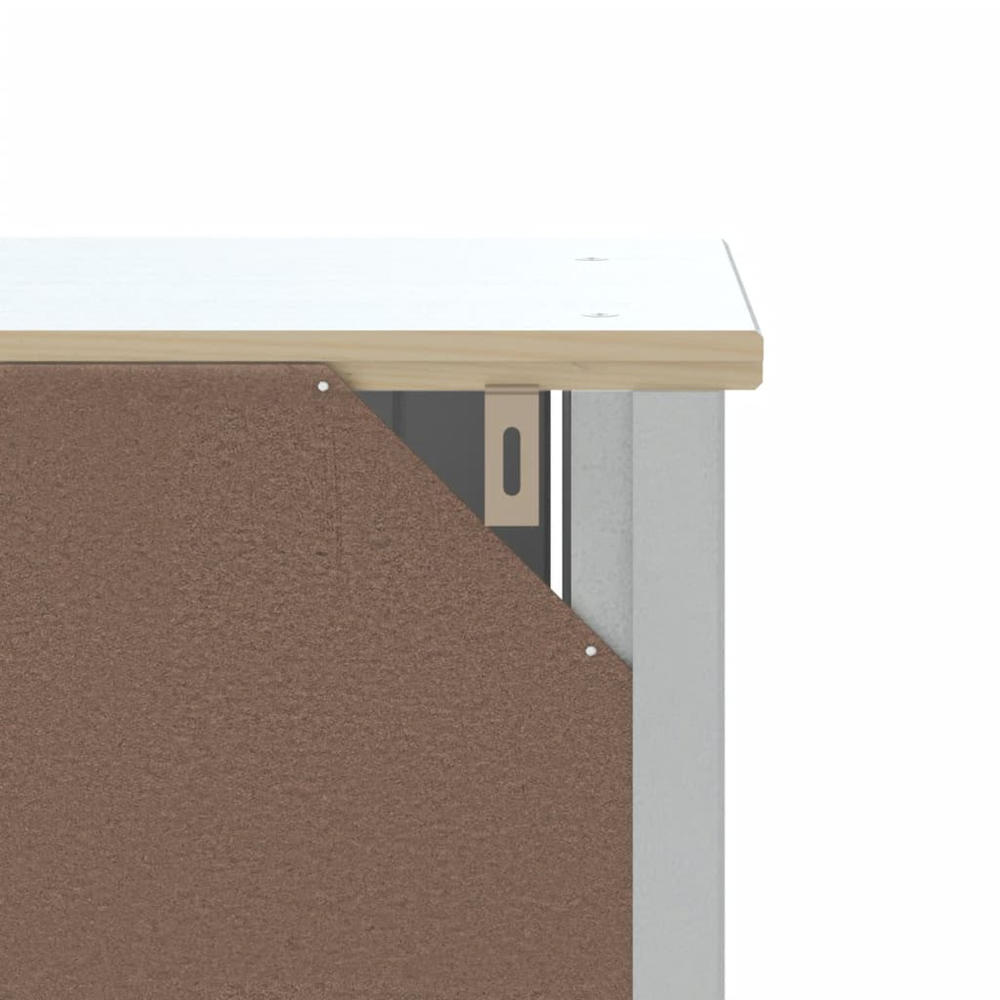 vidaXL Over-the-Toilet Storage Bathroom Space Saver Organizer BERG Solid Wood