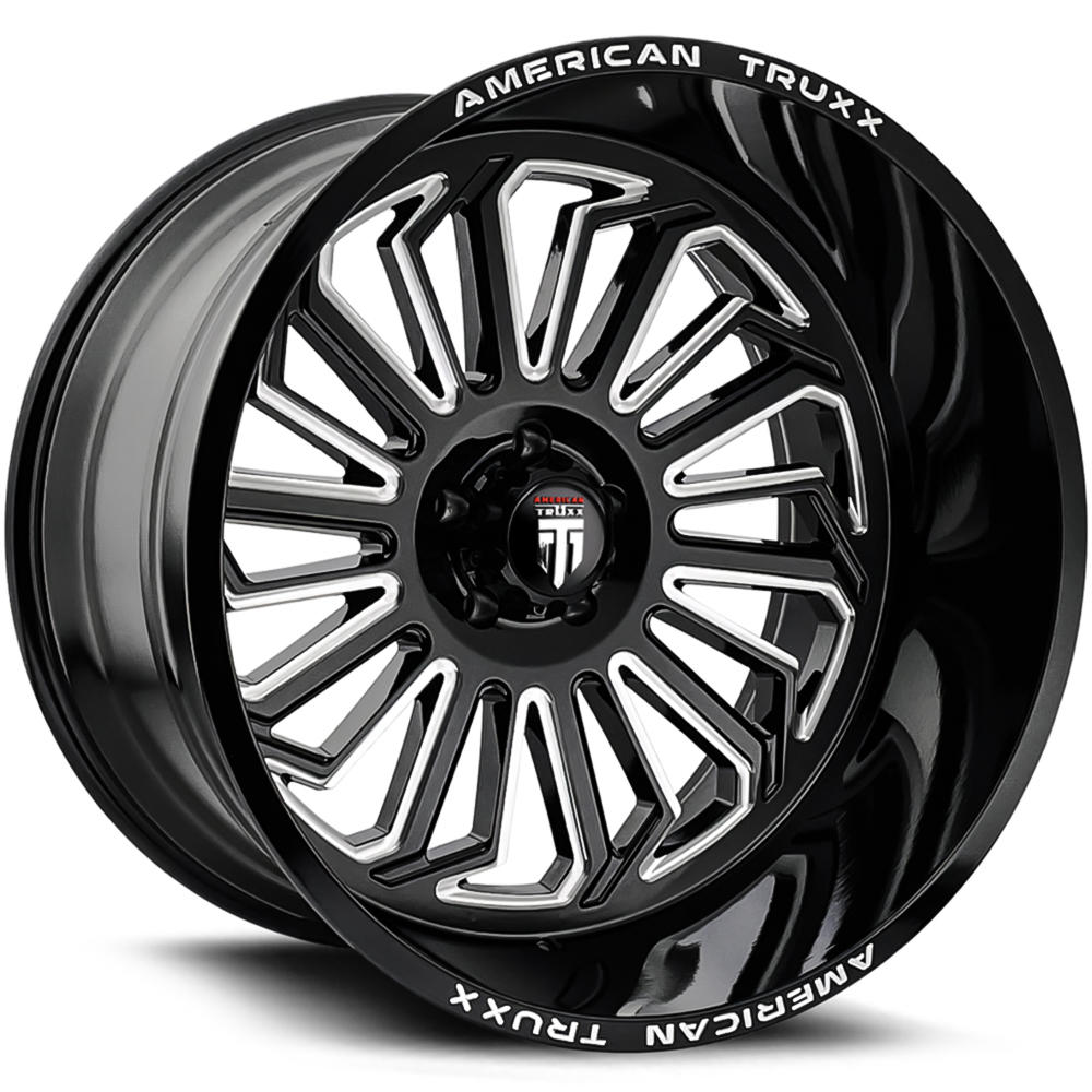 American Truxx 2 Wheels 24" AT-1916 Butcher 24x14 5x127 Milled -76ET 71.6CB (AT1916-24473M)