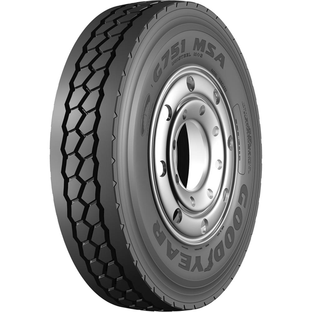 Goodyear 4 Tires Goodyear G751 MSA 315/80R22.5 Load L 20 Ply All Position Commercial