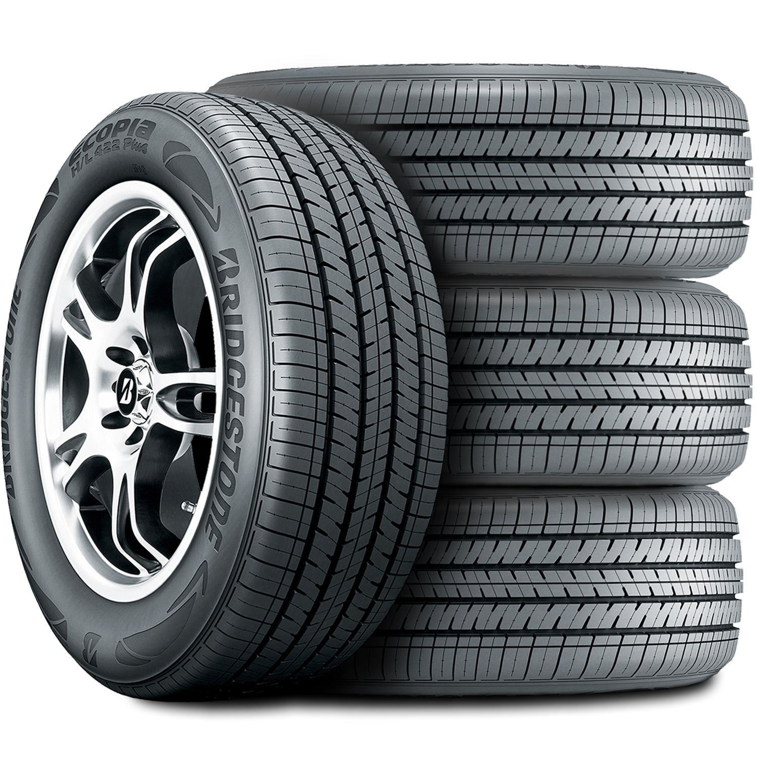 Bridgestone 4 Tires Bridgestone Ecopia H/L 422 Plus 235/65R17 104H AS All Season