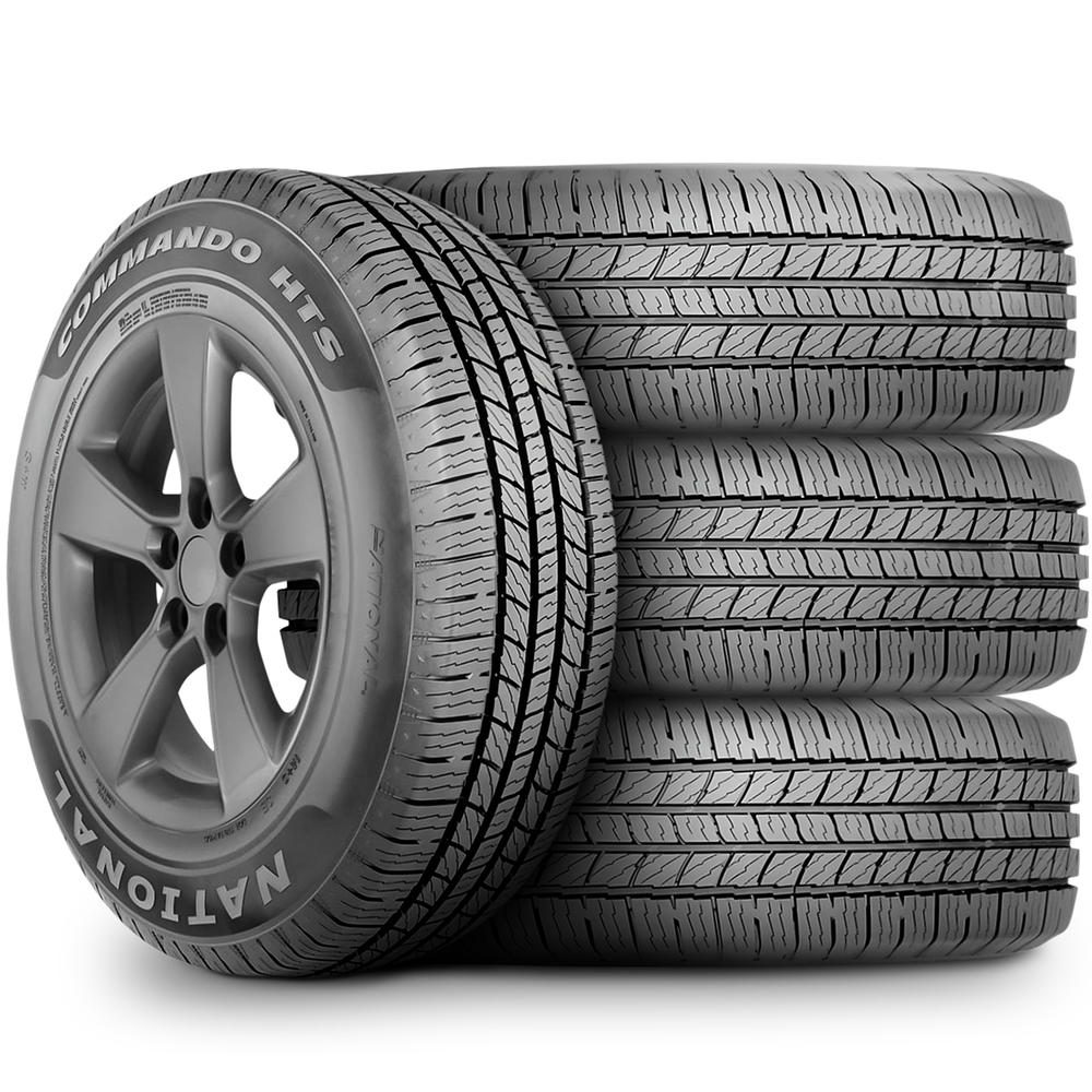 National 4 Tires National Commando HTS LT 275/70R18 Load E 10 Ply AS Light Truck