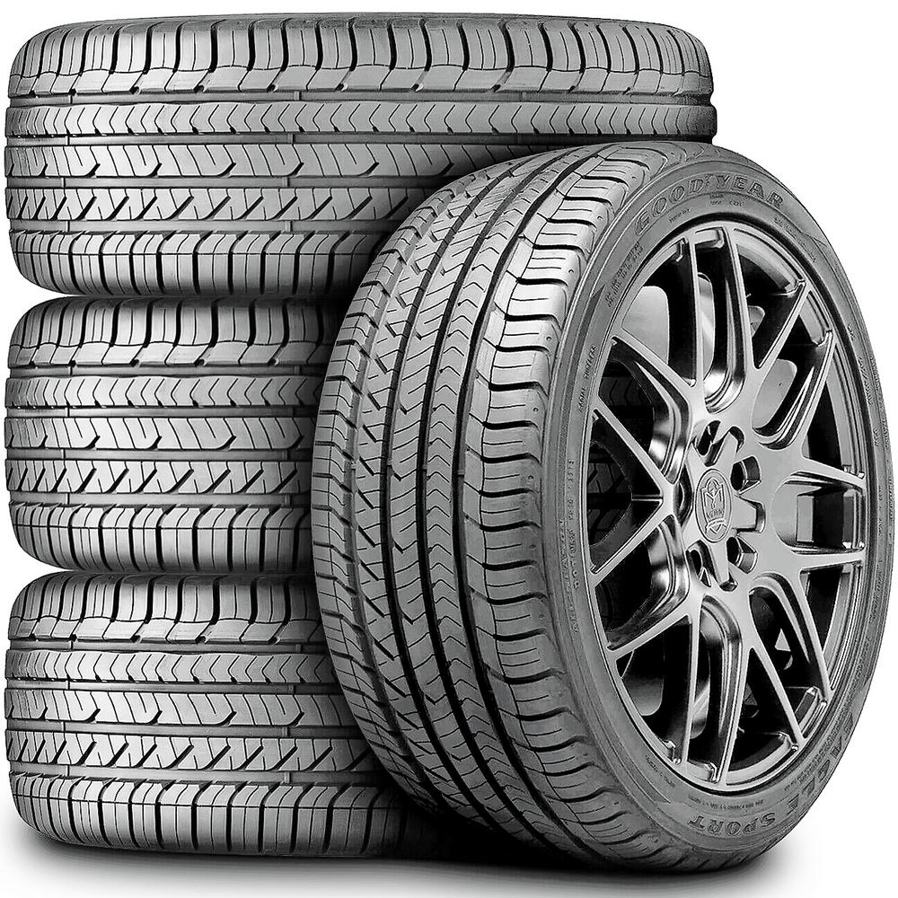 Goodyear 4 Tires Goodyear Eagle Sport All-Season 245/50R20 105V XL (J) Performance