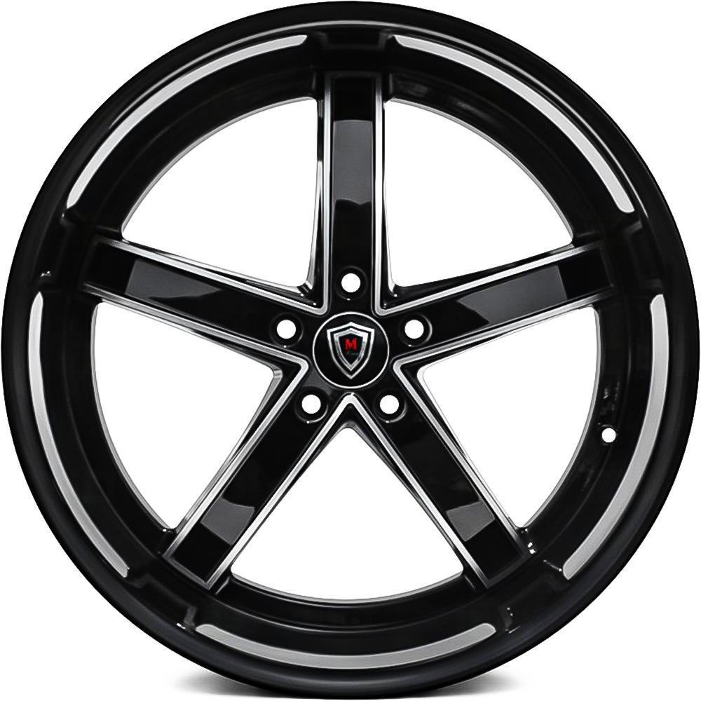 Marquee 1 Wheel 22" M5330A 22x10.5 5x114.3 Black 40ET 73.1CB (5330A22105511440BP)