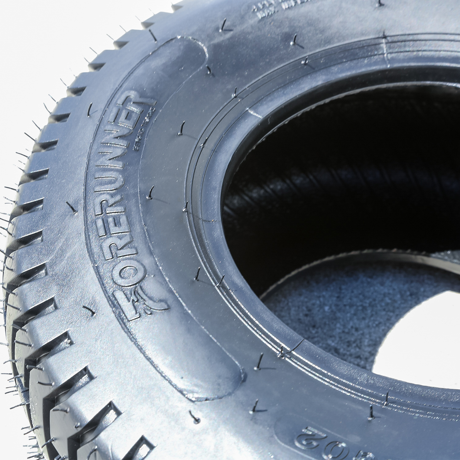 WANDA Lawn Mower Tractor Tire & Wheel 20X10-8 4-Ply With 4 Lugs On 4 Pcd Silver Wheel 13040 Set 2