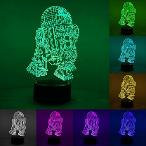 Newhiya 3d Illusion Star Wars Night Light Three Pattern And 7 Color Change Decor Lamp