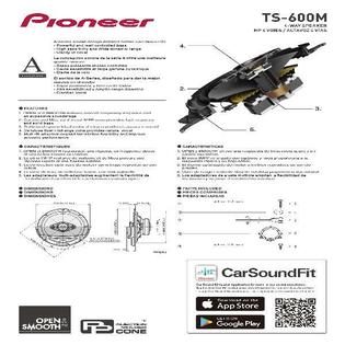Pioneer Ts 600m Wiring Diagram ts-600m Pioneer TS-600M, 6-1/2" 4-way coaxial speakers, 350W max power