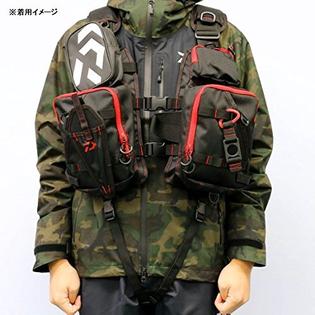 Daiwa Daiwa Daiwa Floating Fishing Game Vest Life Preserver Black Red Df 66 Free Size