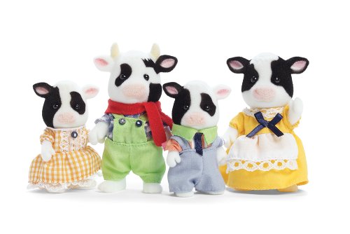 International Playthings Calico Critters Friesian Cow Family