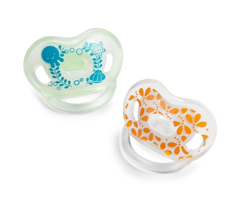 Summer Infant Born Free Bliss Orthodontic Pacifier, Neutral, 0-6 Months, 2-Count