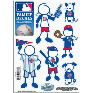 Siskiyou Chicago Cubs 5 X7 Family Car Decal Sheet