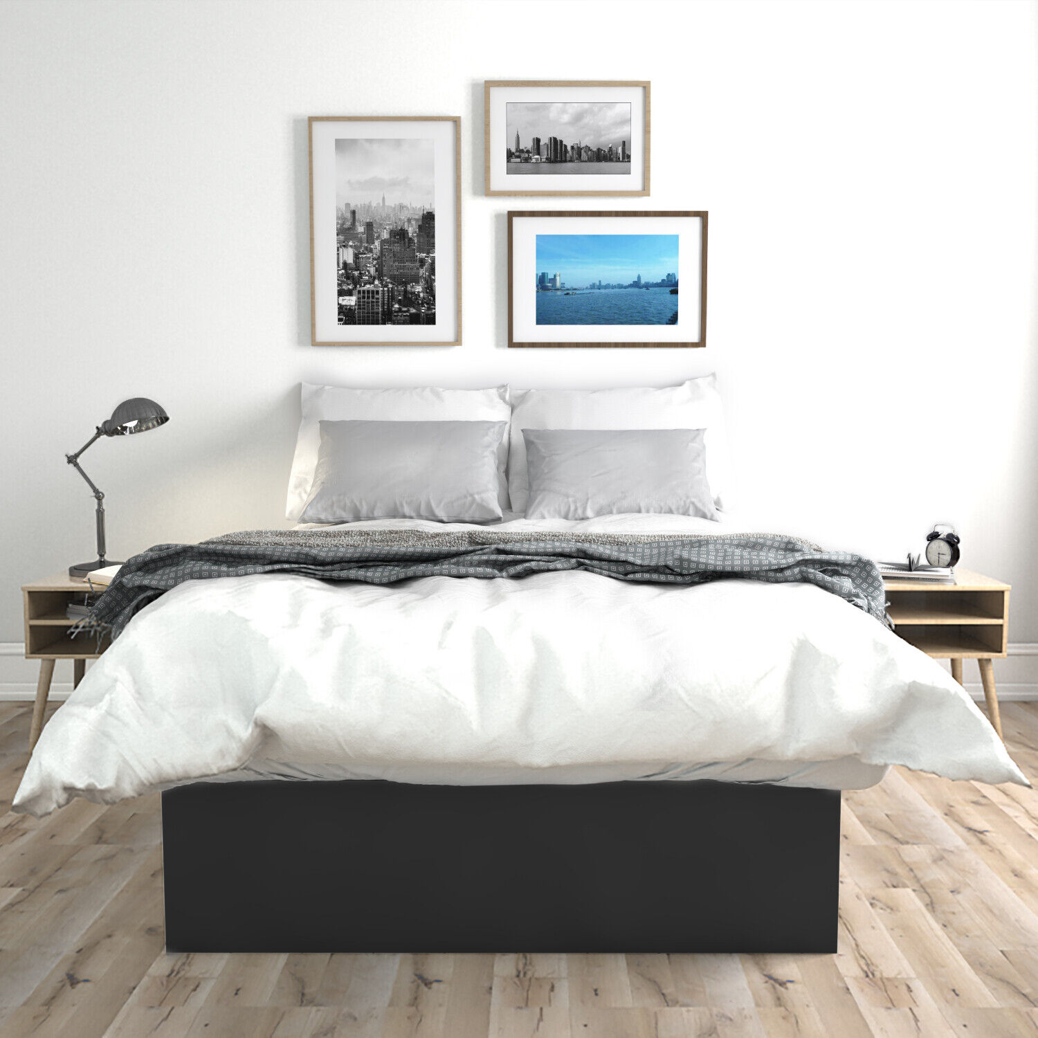 Premier Platform Bed Frame Wood Twin, Premier Platform Bed Frame King