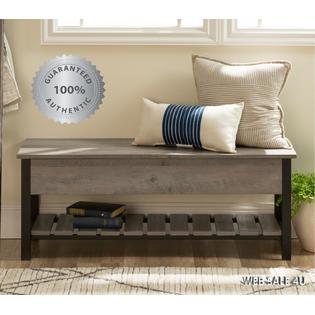 Manorpark Rustic Entryway Storage Bench Wood Shoe Rack Farmhouse