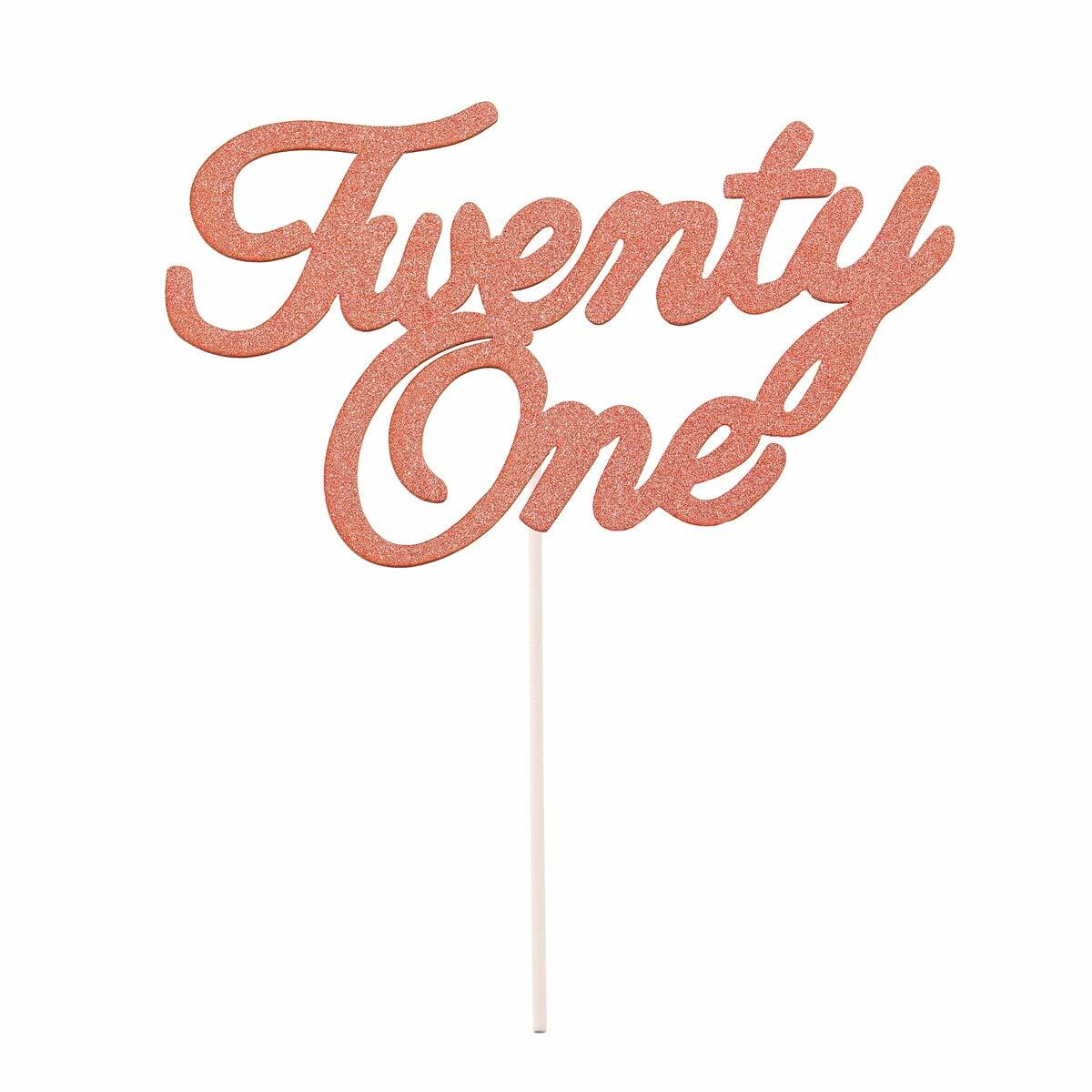 Qifu 21st Birthday Decorations Party Rose Gold Confetti Balloons