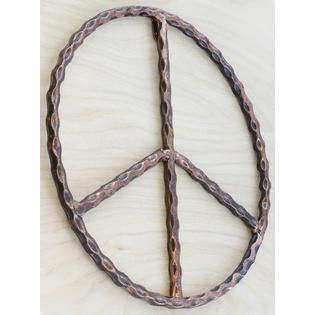 Old River Outdoors Metal Peace Sign Wall Decor Art 12 Rustic