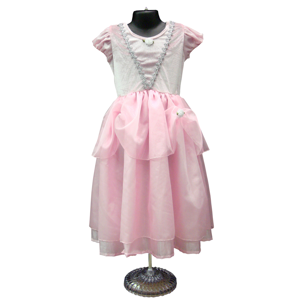 Girls Deluxe Pink Princess Quality Dress Up Costume Small, Girl's