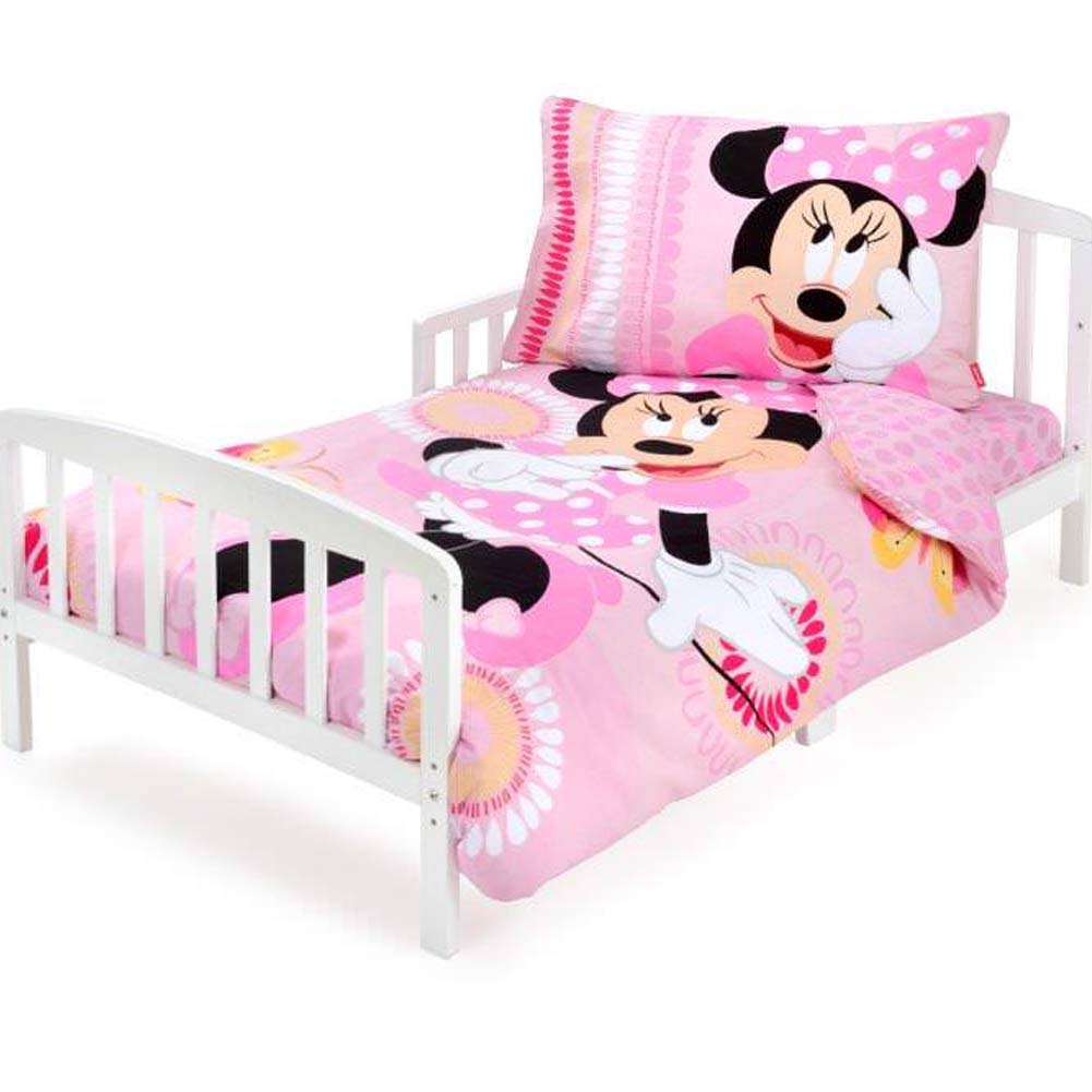 George Jimmy 3 Piece Disney Pink Minnie Mouse Toddler Bedding Set