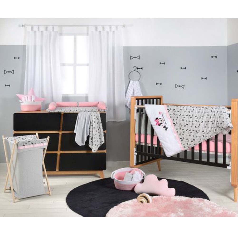 George Jimmy Disney Pink Minnie Mouse Cotton Baby Crib Bedding Set Collection 3pc 1 X Diaper Bag George Jimmy Disney Pink Minnie Mouse Cotton Baby Crib Bedding Set Collection 3pc 1 X Diaper Bag