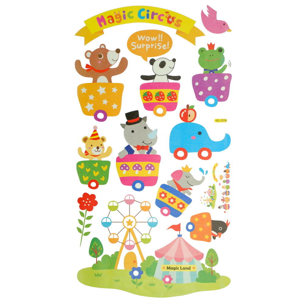 GEORGE & JIMMY Magic Circus - Wall Decals Stickers Appliques Home Decor