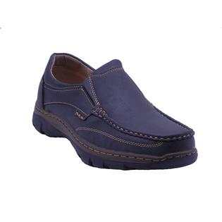 GEORGE JIMMY Mens Shoes Casual Comfort Slip On Black US7