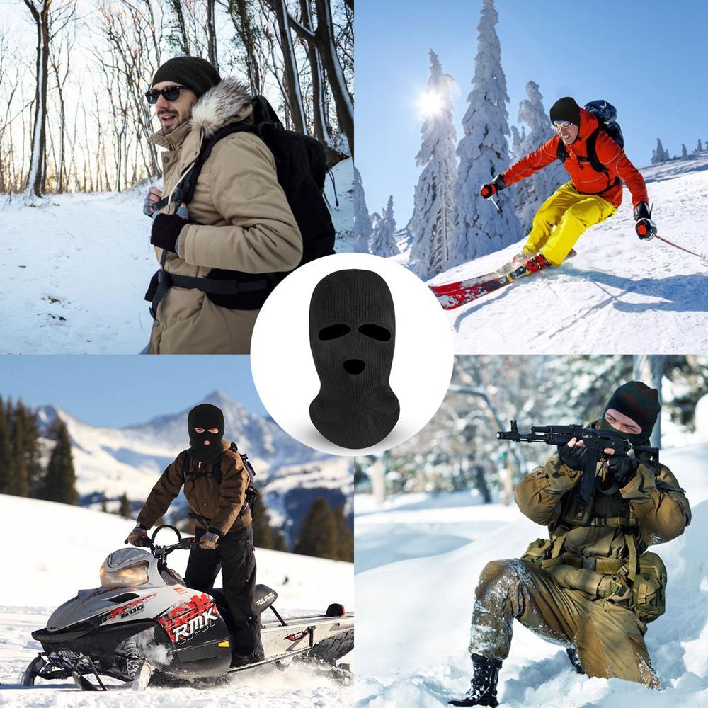 Imountek 3 Hole Full Face Mask Winter Cap Ski Mask Balaclava Hood Army Tactical Mask