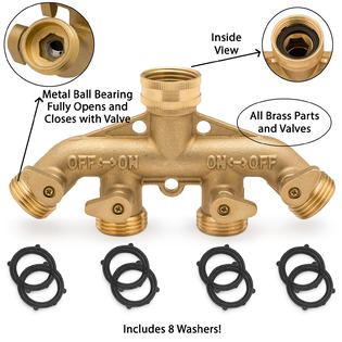 Mor Bconnector 4 A Morvat Garden Hose Connector Tap Splitter 4 Way