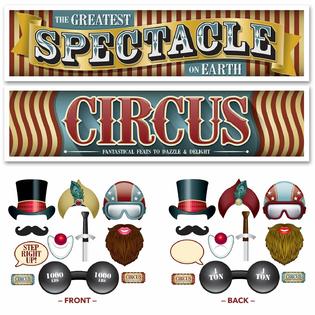 Live It Up Party Supplies Vintage Circus Party Supplies Photo