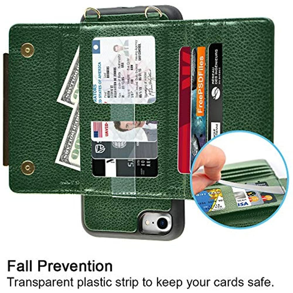 zvedeng zvedeng iphone se2 wallet case 8 crossbody 7 with