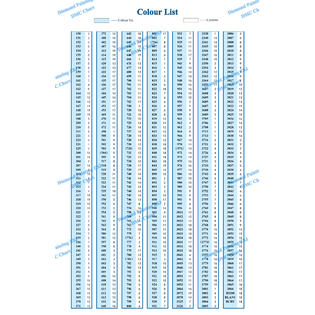 Zsj Dmc Color Chart For Diamond Painting The Complete Table 2019 Dmc All Color Card