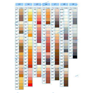 Zsj Dmc Color Chart For Diamond Painting The Complete Table 2019 Dmc All Color Card
