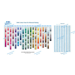 Zsj Dmc Color Chart For Diamond Painting The Complete Table 2019 Dmc All Color Card
