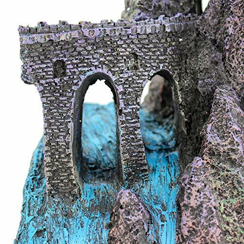 Penn Plax Castle Aquarium Decoration Hand Painted With Realistic