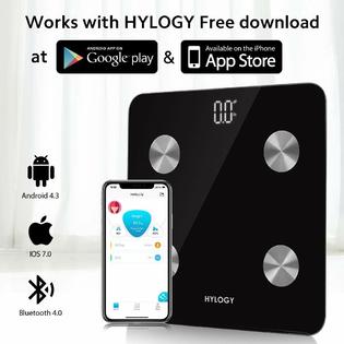 Hylogy Smart Bathroom Scales Weight Scale Body Fat Bones