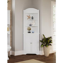 Prepac Elite White Tall 2 Door Corner Storage Cabinet Walmart Canada