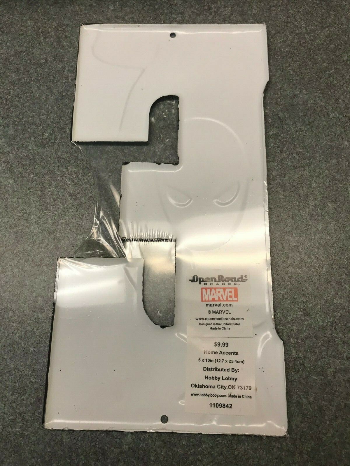 Spiderman Letter E Metal 10 Sign Wall Decor Open Road Marvel