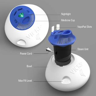 V150sg Vicks Warm Steam Vaporizer With Nightlight Vaporizer 192