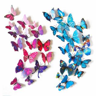 Hakday 3d Mariposas Decorativas De Pared Luminosa Pegatinas